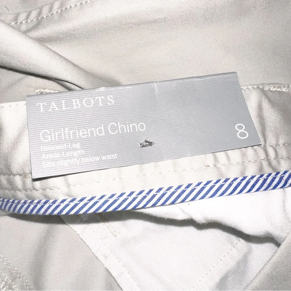 Talbots Gray Taupe Classic Girlfriend Chino Pants - Picture 11 of 12